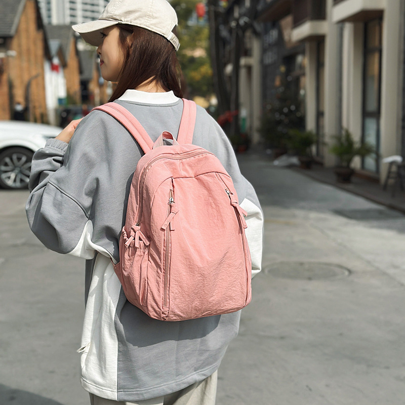 Estudiantes de secundaria retro estadounidenses, bolsos de lona, bolsos de hombro, estilo de alojamiento original, gran capacidad, 100 mochilas escolares, mochilas casuales