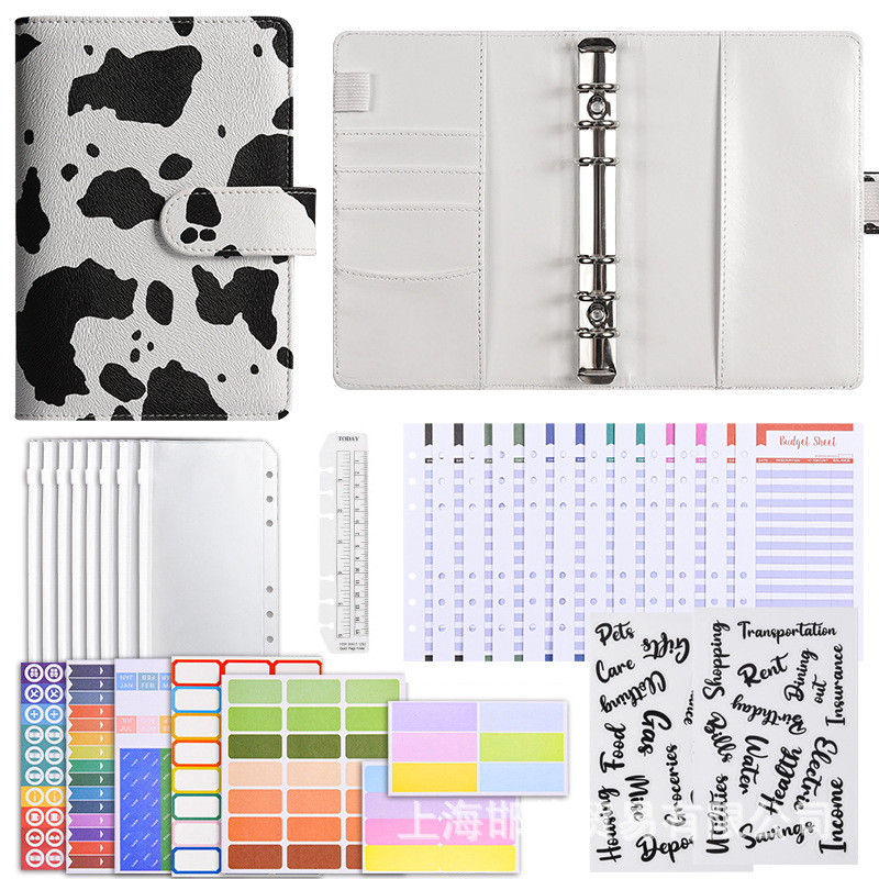 [명품선물팩] 레오파드 화이트 (저가카드 12장 + 지퍼백 8장 + 워드스티커 2장 + 다기능스티커 3장 + 캘리퍼스 1 + 컬러라벨스티커 2 + 2)