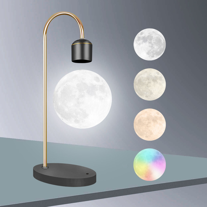 High-End Super Color Temperature Magnetic Levitation Moon Lamp with Color Changing and Dimming, Earth and Moon Small Night Light Bulb Ornament, Atmosphere Lamp High-End Super Color Temperature Magnetic Levitation Moon Lamp with Color Changing and Dimming, Earth and Moon Small Night Light Bulb Ornament, Atmosphere Lamp