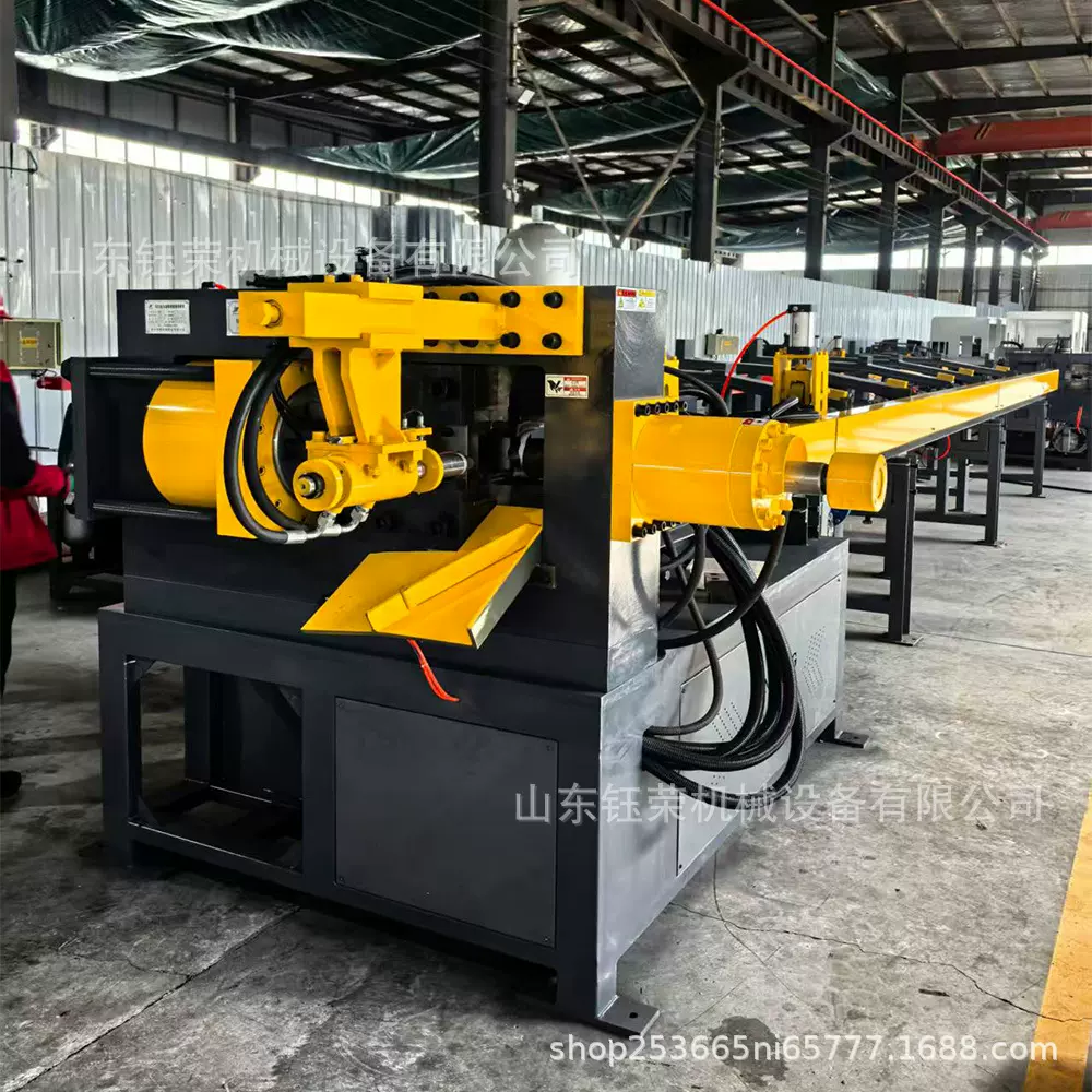 全自动圆钢切断机 磕料送料工字切割设备 跨境方钢圆棒钢筋下料机