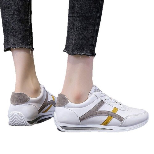 2025 Summer Laced Casual Sports Shoes with Soft Sole, Versatile Gengang Shoes, Large Size Student Running Shoes