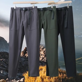 Outdoor Flat Winter Fleece Thickened Soft Shell Casual Charge Pants Windproof Waterproof Crane Pants Wear-resistant Mountaineering Pants
