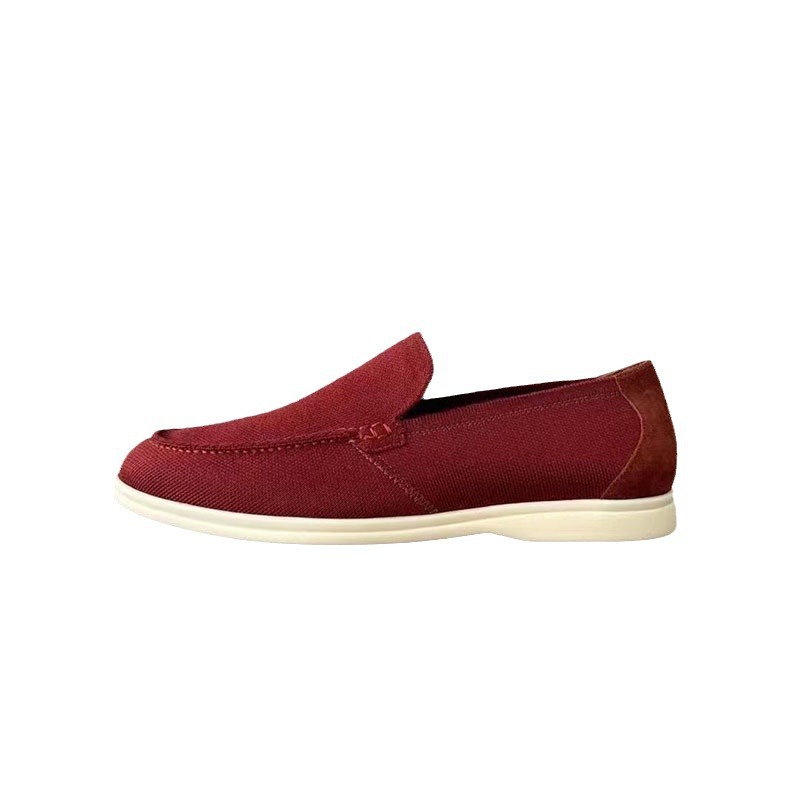 Men's Casual Wool Blend Loafers, Comfortable Slip-on Flat Shoes_voghion.com