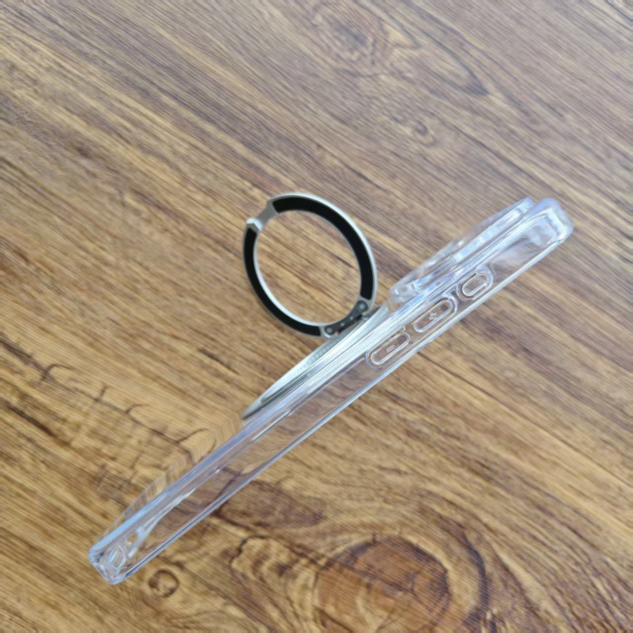 2.0mm跨境适用18Promax透明精孔手机壳18Pro带AI按键17Pro360支架 - 4