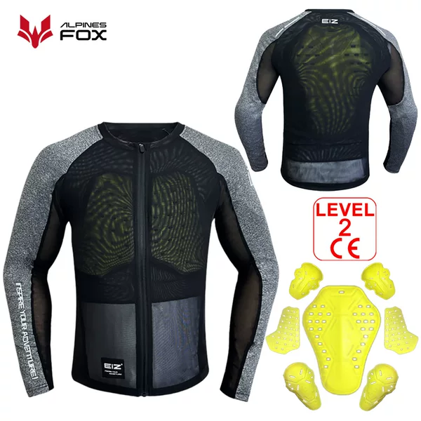 EIZ Motorcycle Armor Clothing Cycling Clothing Summer Motorcycle Breathable Mesh Anti-fall Soft Armor Racing Car CE2 Protectors for Men and Women