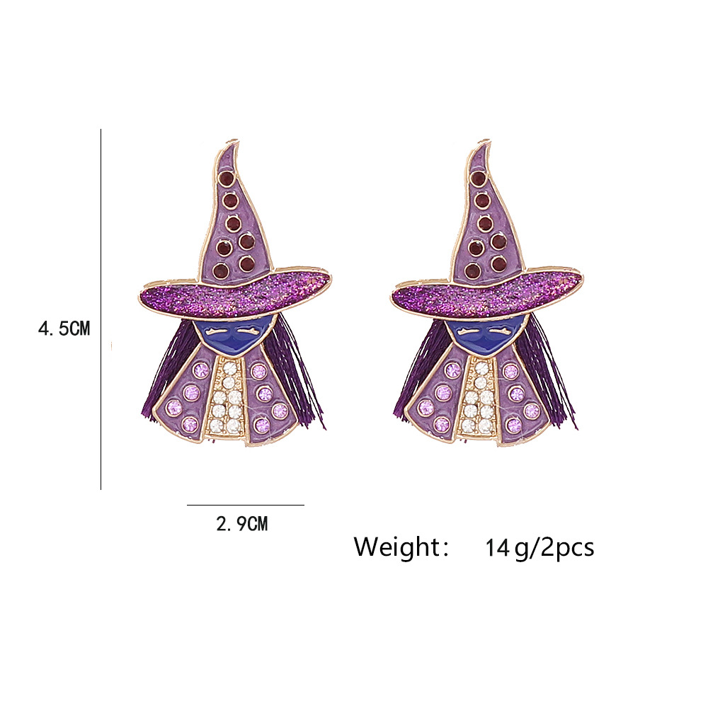Fashion Cartoon Alloy Inlay Artificial Diamond Womenu0027S Ear Studs 1 Pair
