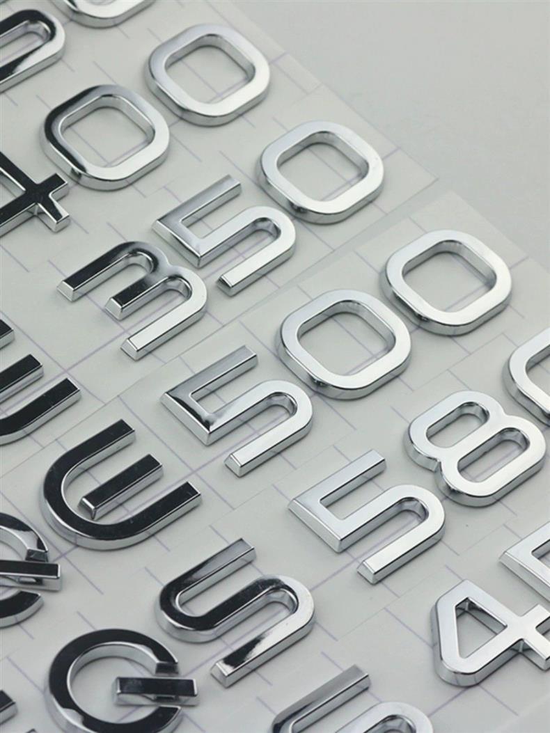 Mercedes-Benz EQA260, EQB350, EQC400, EQE, and EQS450 car emblems and letter-number decals, 580 car stickers
