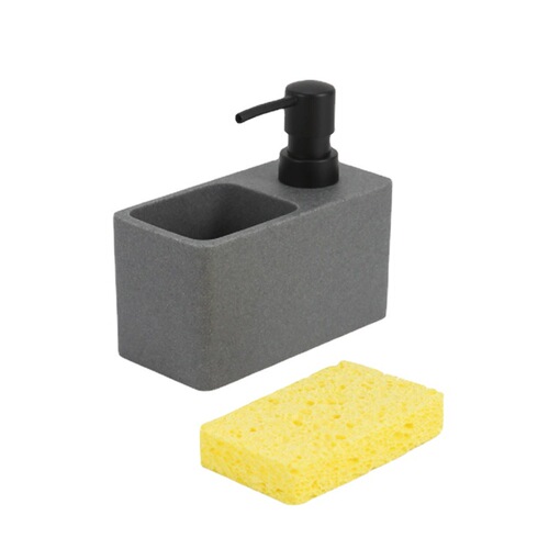 Press-type dishwashing liquid dispensing bottle detergent dispenser bathroom sink kitchen soap dispenser with dishwashing brush sponge