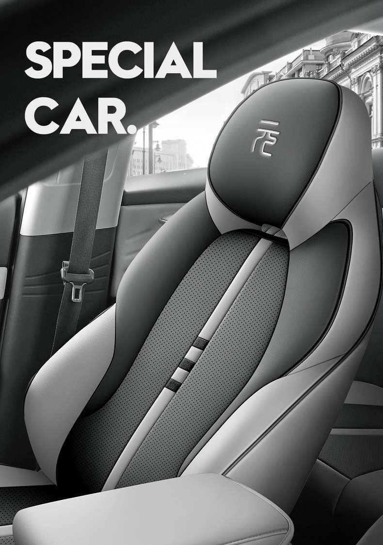 Suitable for Byd Yuan Plus Car Seat Cover, Four-Season Universal Seat Cushion, Fully Surrounded Car Cushion, Breathable Leather Seat Cover