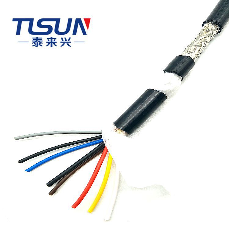 特殊外护套控制电缆 PUR-CY 8×0.3平方 室内外信号传输屏蔽电缆