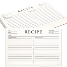 RECIPE食谱卡食物材料成分记录卡300gFD63908338卡片手帐自制插画