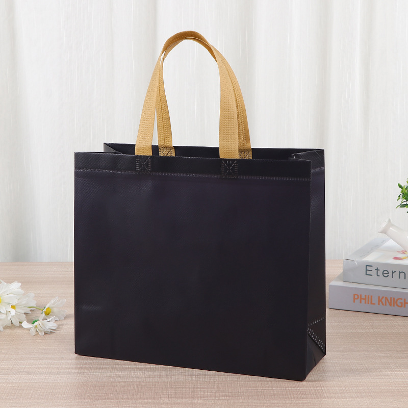 Bolsas de mano no tejidas coloridas bolsas de regalo en blanco engrosado para llevar bolsas de compras