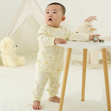 婴儿内衣春秋套装纯棉男女宝宝秋衣秋裤打底棉毛衫儿童全棉两件套