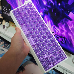 卸売 115 キー四面透明キーキャップカスタマイズされたオリジナルの高さ MDA 高価値クロス軸霧透明キーキャップ