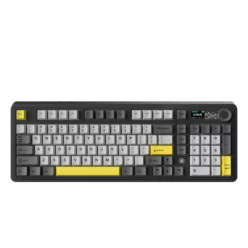 Механическая клавиатура (AJAZZ) AK980, hot‑swap, RGB, трёхрежимная с экраном