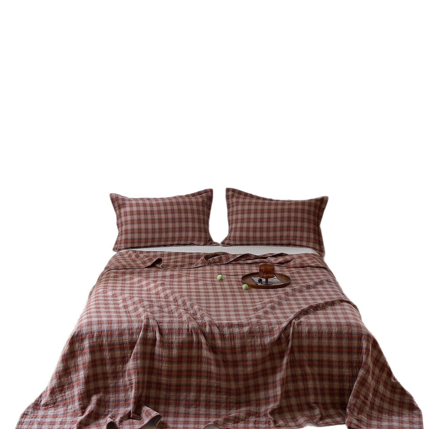 Vintage Three-layer Gauze Blanket Three-piece Set Pure Cotton_voghion.com