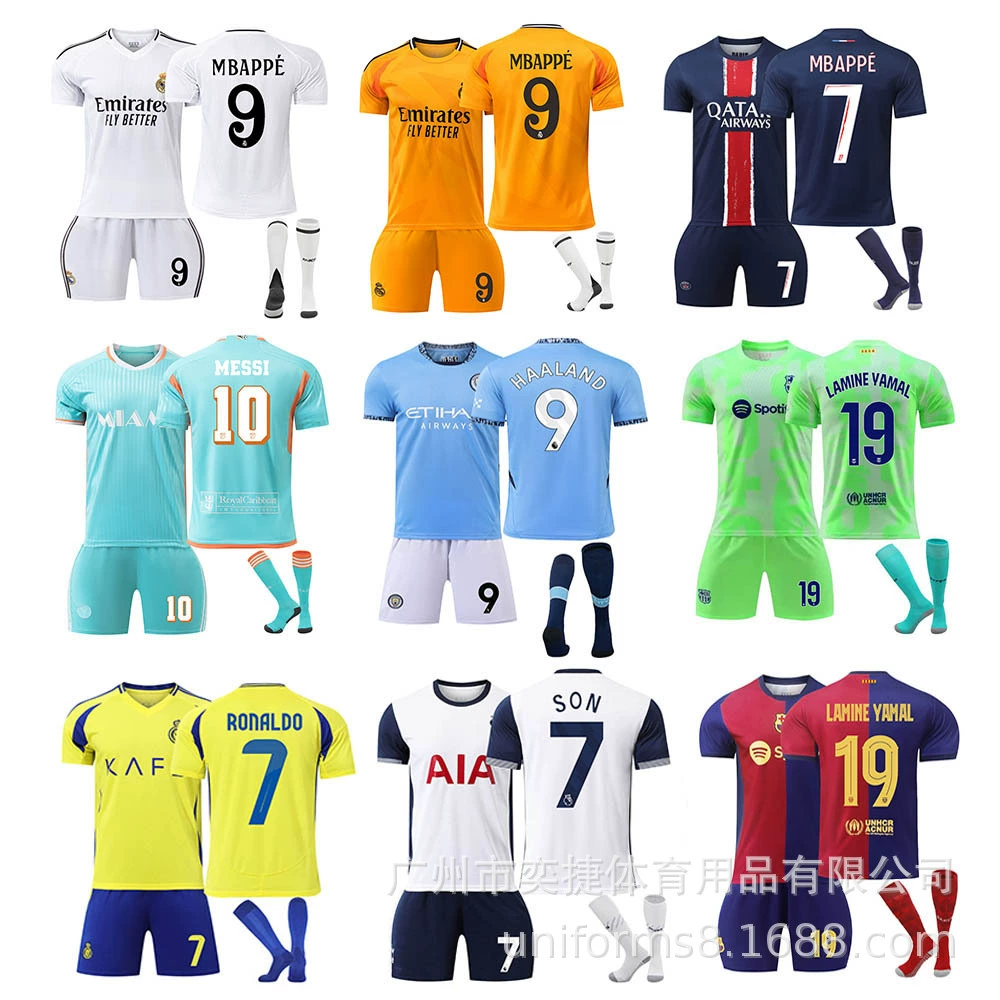 Джерси Манчестер Сити 2425, футбольная форма Барселона, Майами, Месси, Рей, Роналду, Император, No9, Мбappe