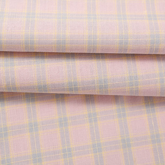 Factory supply cotton yarn-dyed plaid shirt fabric fashion women's uniform dress casual clothing fabric