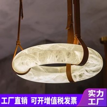 高档奢华环形中山灯具餐厅灯别墅客厅灯酒店展厅灯西班牙云石吊灯