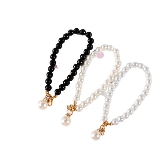 Acrylic Pearl DIY Accessories Phone Chain Keychain Pendant Bracelet Bead Chain Pom-Pom Keychain Pendant Short Chain