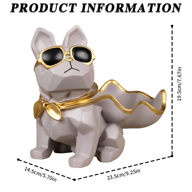 Adorno de resina encantadora canasta de almacenamiento adorno comercio exterior transfronterizo hogar VIP decoración de toro