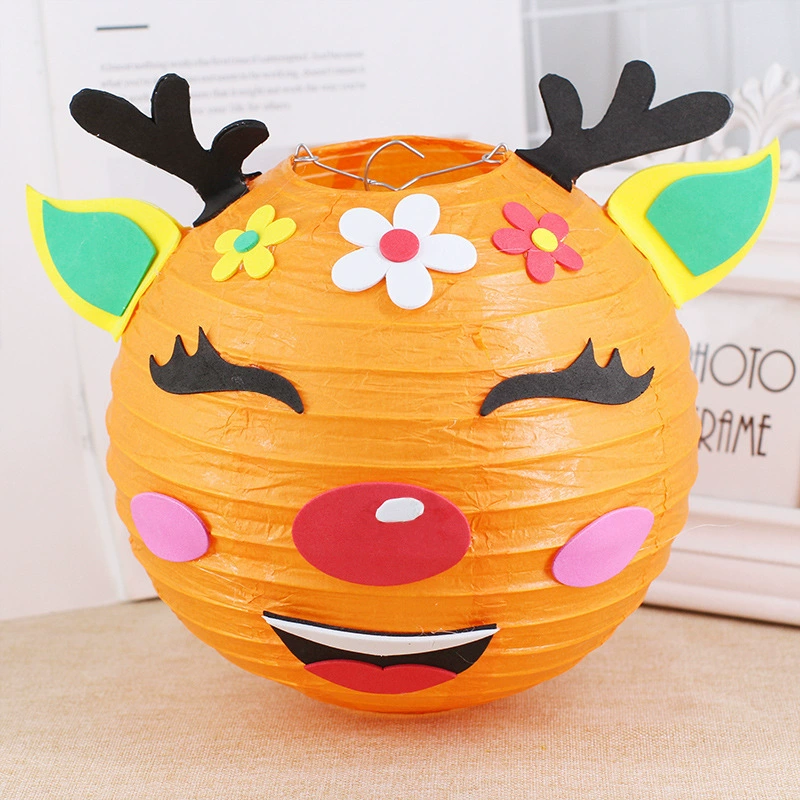 Фонарик для детского сада, мультяшная ручная лампа, игрушка, DIY, рукоделие