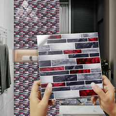 仿真大理石壓花圖案瓷磚貼家居翻新廚房浴室裝飾自粘牆貼MZ-2-249