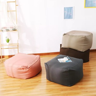 Factory direct cotton single small folding simple unprinted Japanese lazy sofa bean bag change sofa cover