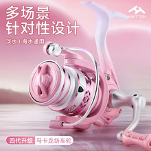 皓顿马卡龙纺车轮批发远投泛用渔轮微物路亚轮金属线杯渔轮无间隙