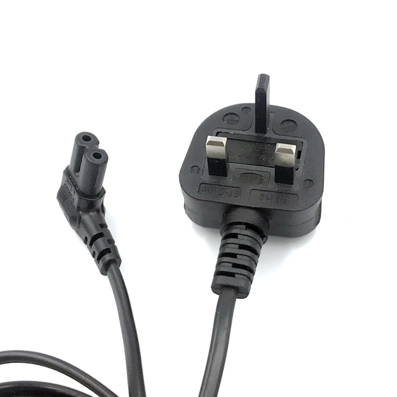 3A 5A英规两芯插头线 1.5M英式假三脚插八字尾电源线BS英标电源线