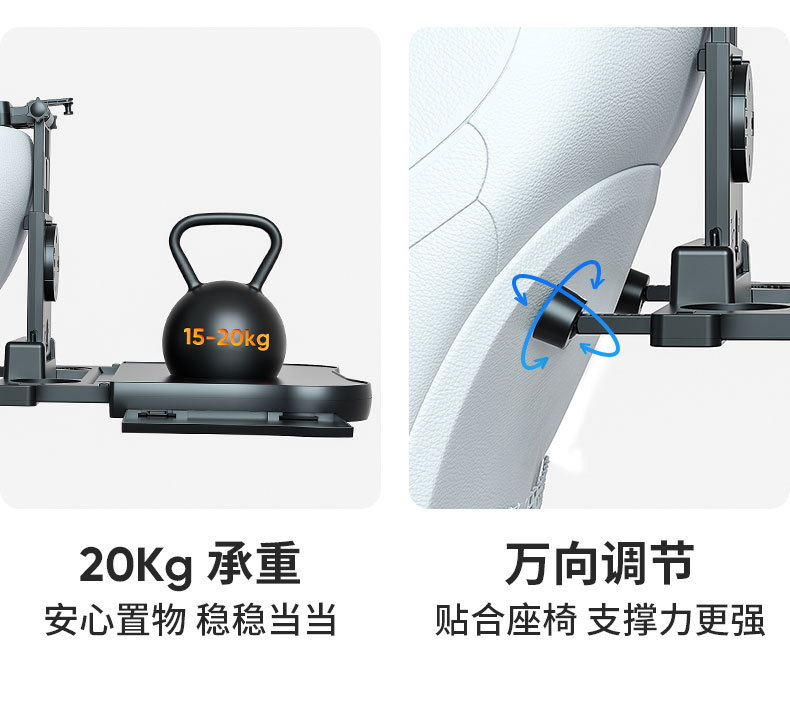 Car-Mounted Small Table Board, Foldable Dining Table for the Back Seat of the Car, a Convenient Tool for Eating in the Car, Small Table Board for the Rear Seat of the Vehicle