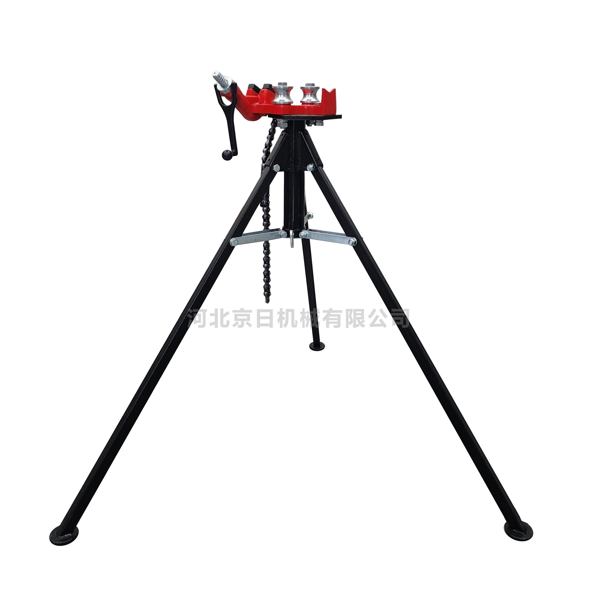 支架式链虎钳管道三脚支架台虎钳管子托架链条台钳套丝滚槽切管机