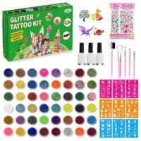 Амазонка внешней торговли Diamond Flash Tattoo Set 48 Color Праздничная вечеринка Макияж Шел Макияж Татуировка Набор