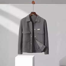 龙达飞春季新品专柜同款青年男士时尚翻领薄款夹克外套男S11376A1