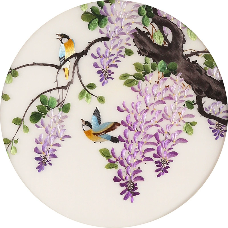 [Оптовая Su Embroidery набор DIY «самошивка» материал пакет начало древний стиль входной штрих kato глициния цветок птица]