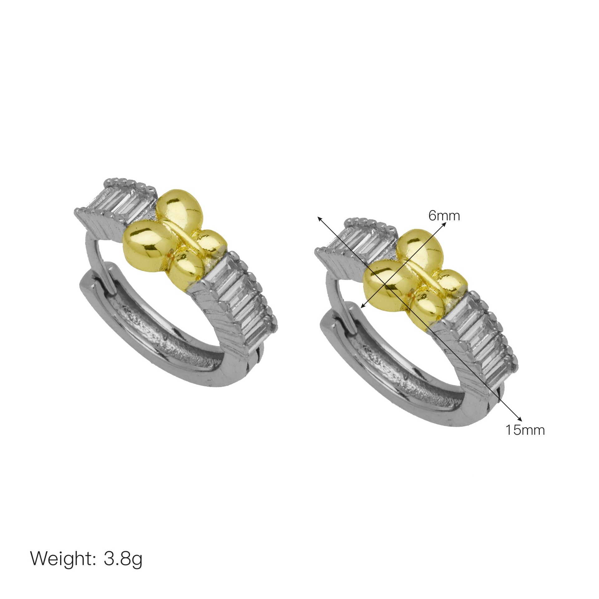 7g Weight Copper Ear Needle Material Earrings Classification 1 Pair Quantity Holiday, Daily Occasion Copper Material Cross, Heart Shape Pattern Women's Gender Elegant Style Copper Cross Heart Shape Elegant Earrings For Women's 11