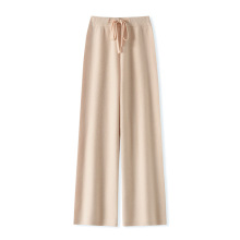 25新款加厚纯羊毛休闲阔腿裤女秋冬垂感高腰显瘦宽松云朵休闲长裤