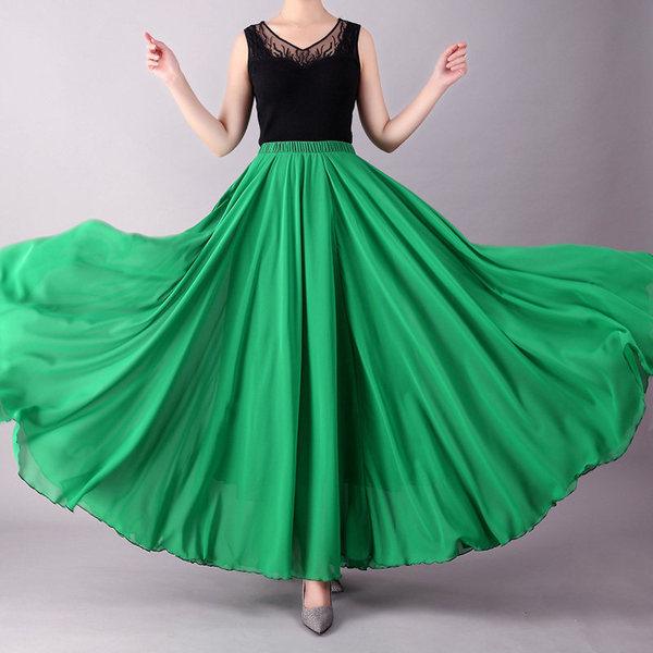720 degrees double -layer large skirt