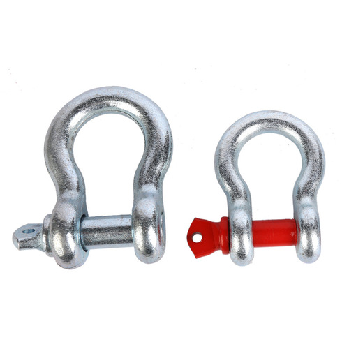 Galvanized alloy steel D-shaped shackle U-shaped shackle stainless steel horseshoe buckle lifting ring lifting bow American shackle