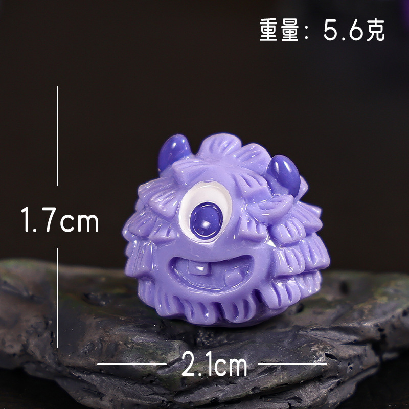 ハロウィンミニチュア装飾品小さな毛皮のモンスタードールハウスホームカーデスクトップ樹脂 diy クラフト装飾小さな装飾品|undefined