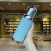 High quality glass stainless steel, small handheld thermos with glass, cup
