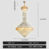 Ceiling lamp for country house for living room suitable for stairs, light luxury style