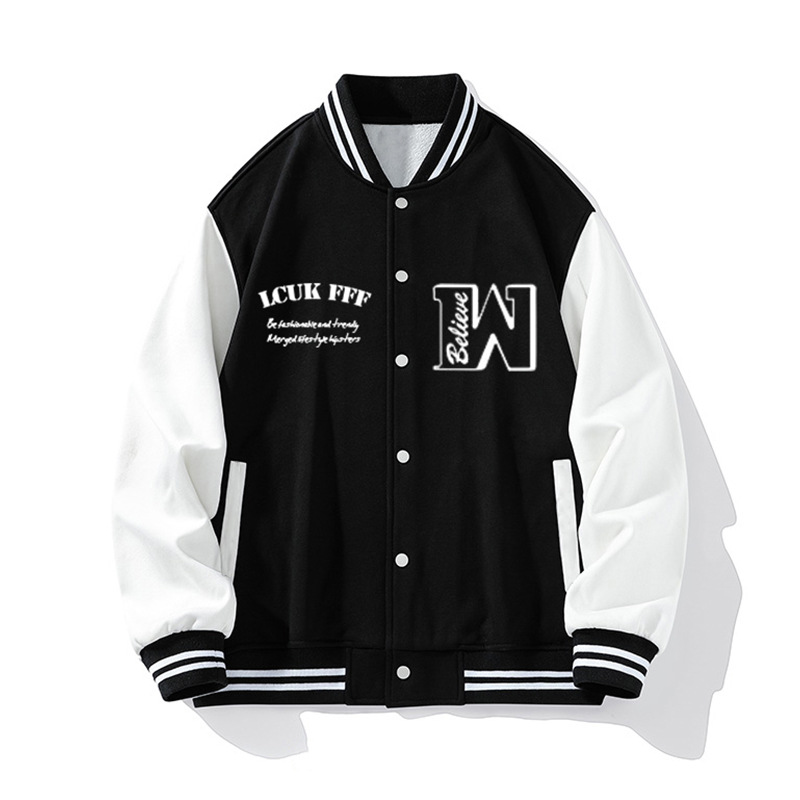 Men's Clothing baseball jacket men's spring and autumn fashion workwear flight jacket high street thick loose casual tops_voghion.com
