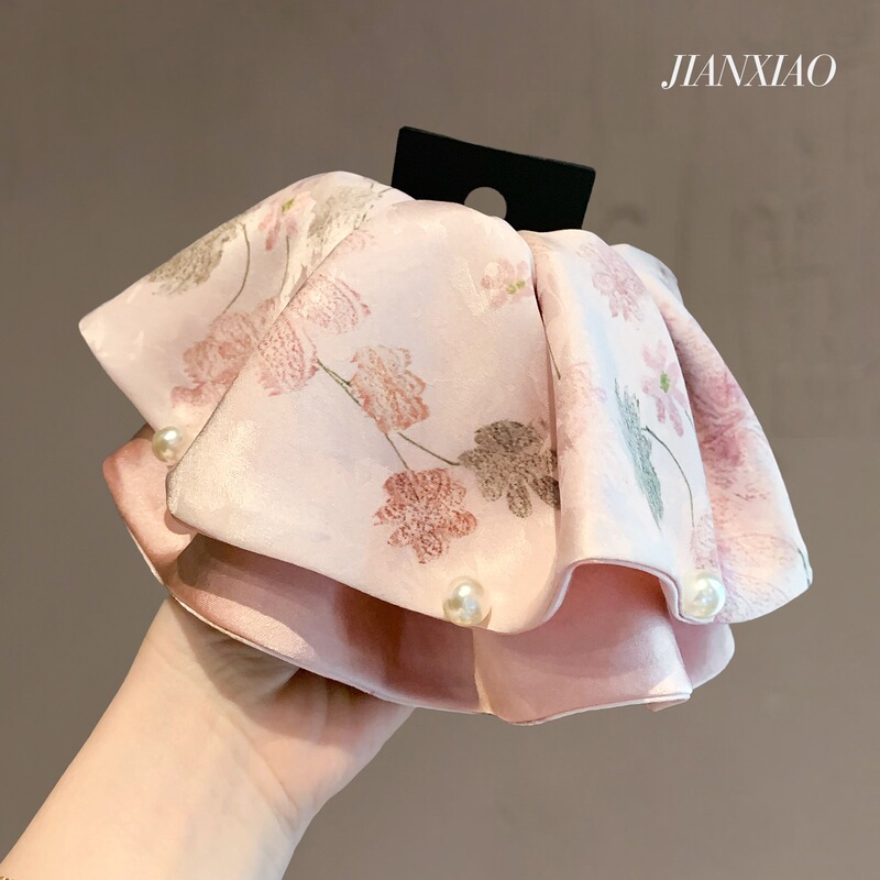 Pink Atmosphere! Super Soft and Beautiful New Chinese Style Hair Clip, Simple Hair Clip, High-End Hair Clip, Elegant Korean Hair Accessories and Headwear