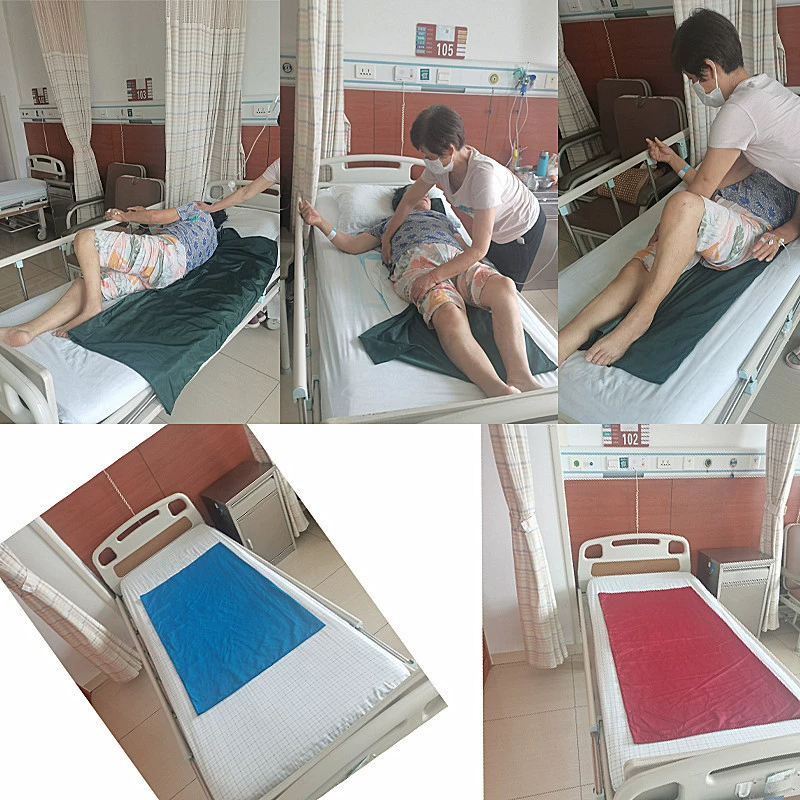 Мобильная раздвижная ткань Усиление для переноса простыни Раздвижное одеяло Легко переворачивать подушку для кровати Легко переворачивать ткань для парализованных пациентов