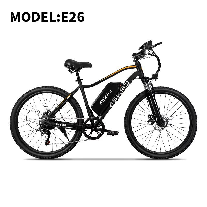 Source Factory 48V Cross-Border High Carbon Steel Shock-Absorbing Mountain Bike Variable Speed Electric Bicycle Off-Road Motorcycle