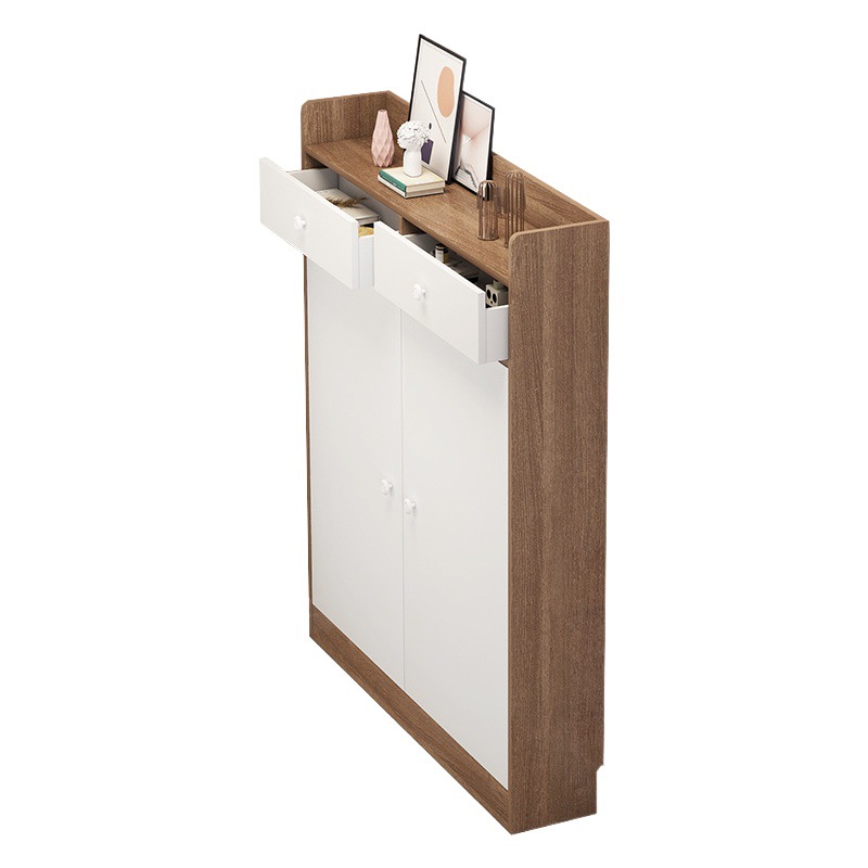Gabinete de zapatos ultrafino 20cm puerta de la casa de gran capacidad balcón estrecho gabinete simple armario de almacenamiento moderno pequeño estante de zapatos