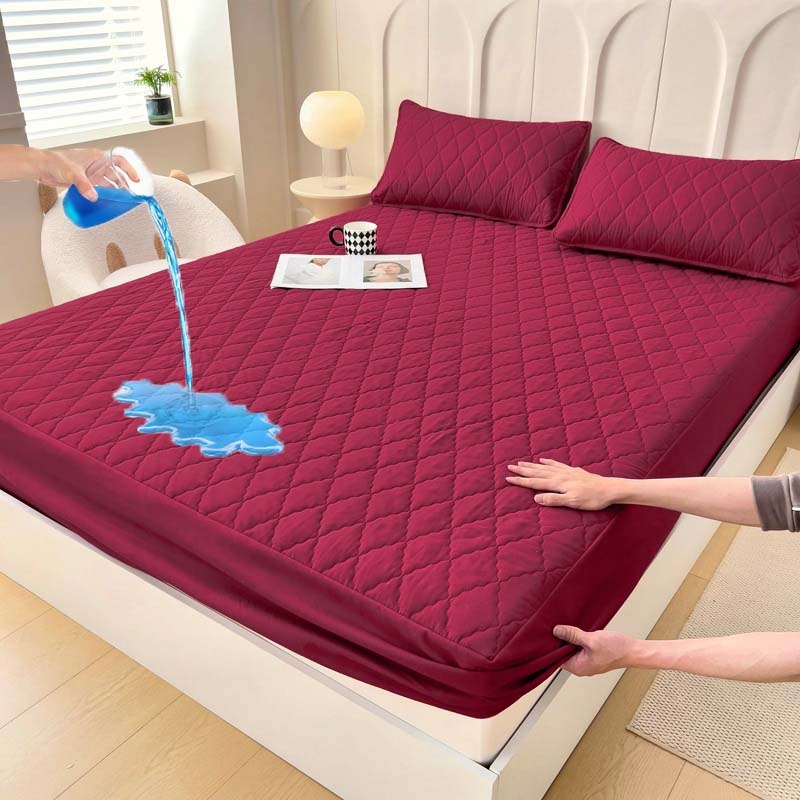 (Cross-border trading), dustproof bedspread, quilted sheet, waterproof bed, increased thickness, polyester
