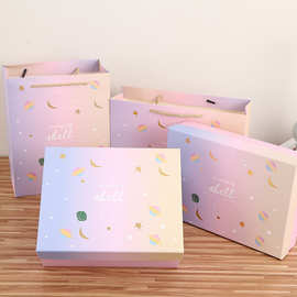 现货 粉色礼物盒情人节 礼品盒 长方形生日礼盒化妆品包装盒