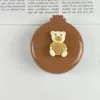 Folding Mirror (Coffee Bear)